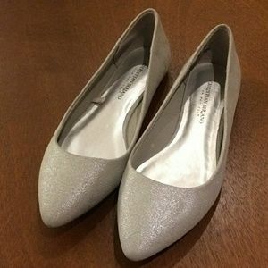 Christian Siriano Silver Flats